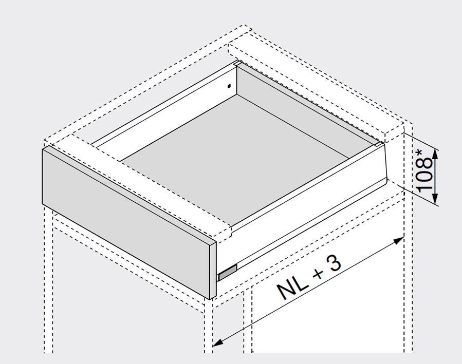 MERIVOBOX bianco seta opaco - altezza M