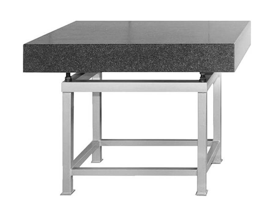 Granit-Mess- und Kontrollplatte mit Winkelgestell