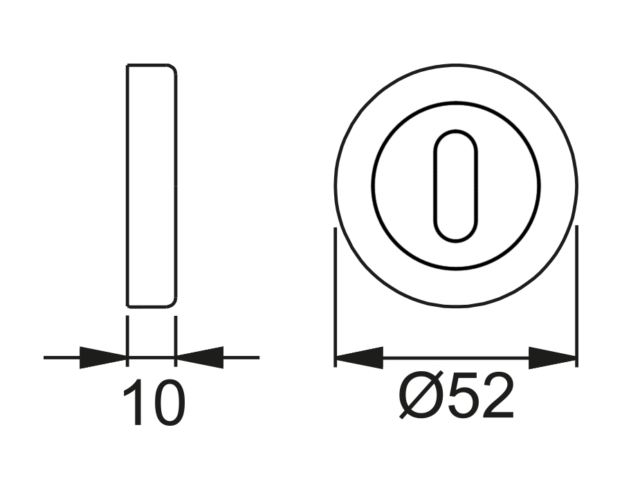 Guarnitura con rosetta e bocchetta serie Verona Steel