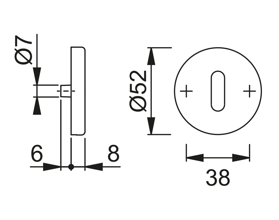 Guarnitura con rosetta e bocchetta serie Denver E1310Z/42KV/42KVS Guarnitura con rosetta e bocchetta serie Denver E1310Z/42KV/42KVS
