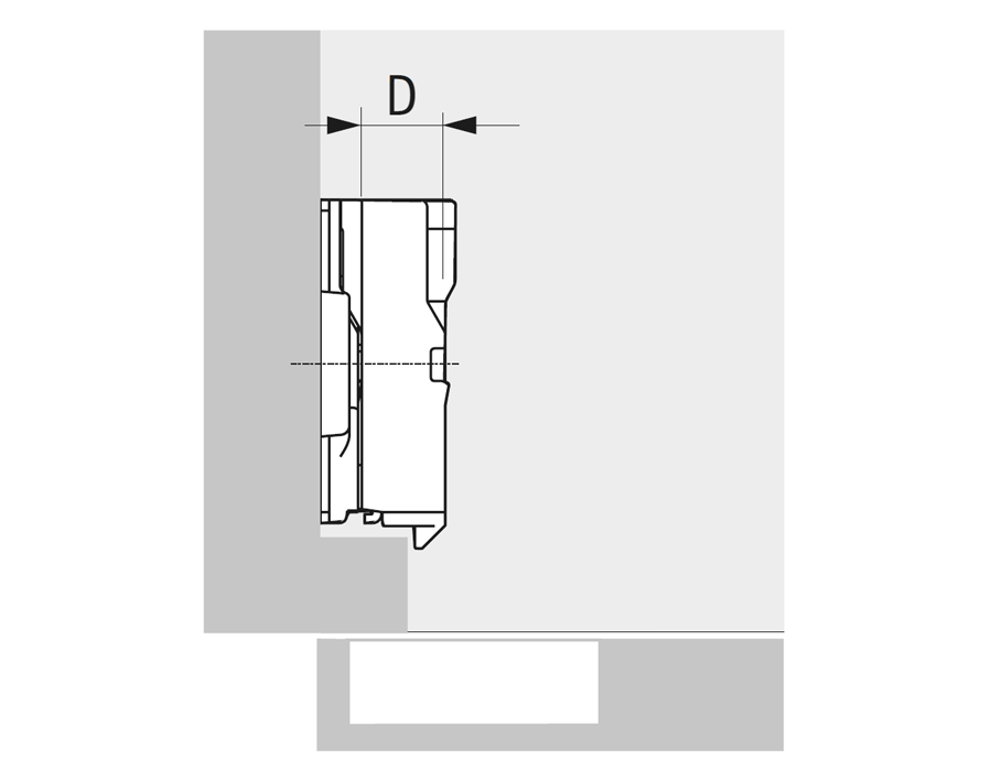 Adattatore piano per basette a croce