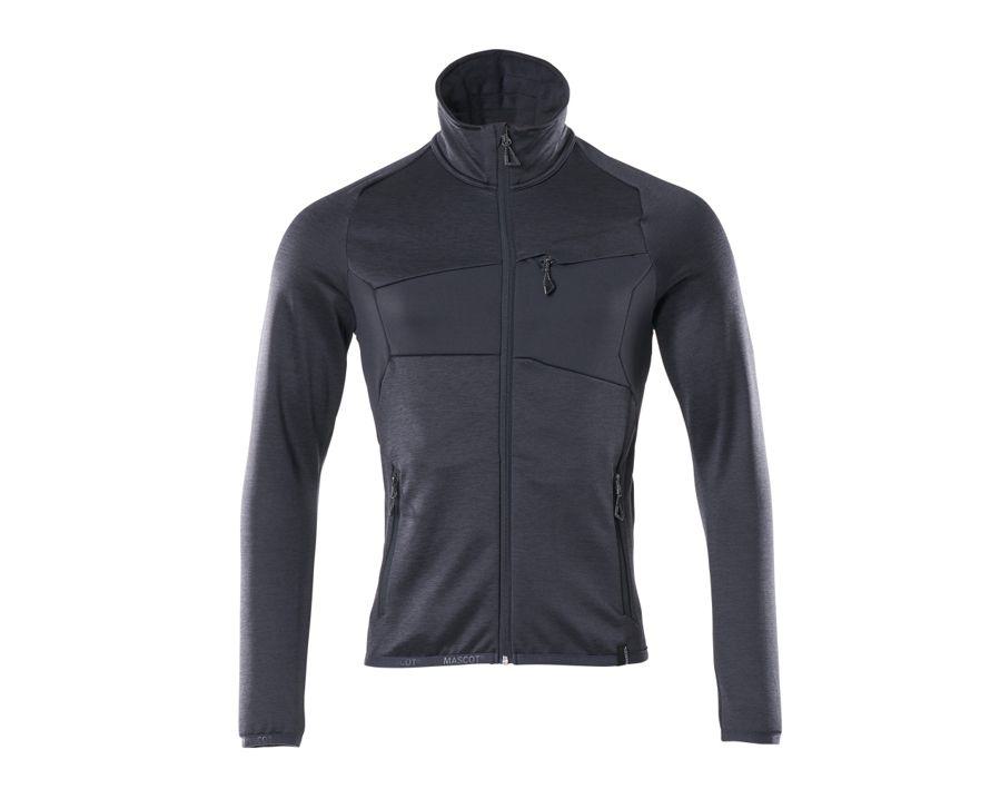 Maglione in pile con chiusura lampo ACCELERATE blu navy scuro
