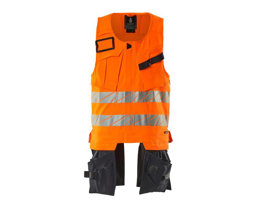 Gilet porta attrezzi ACCELERATE SAFE hi-vis arancio/blu navy scuro