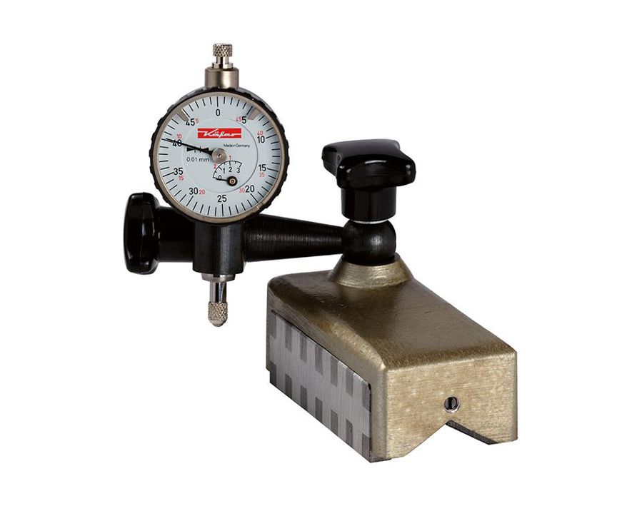 Magnethalter mit universellem Schwenk- und Dreharm, mit prismatischem Magnetfuß