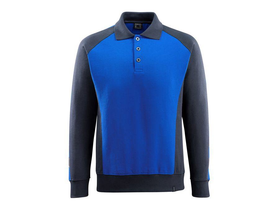Polo Felpata UNIQUE blu royal/blu navy scuro