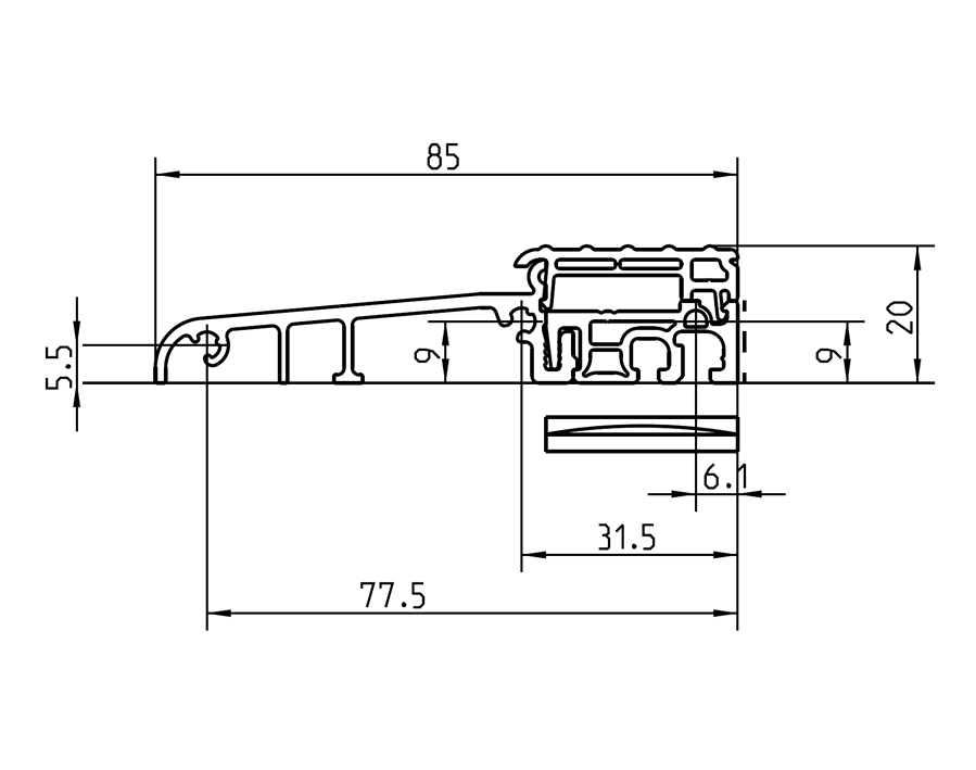 Coperchio zigrinato Eifel 85 TB 