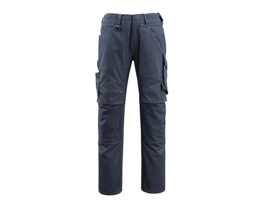 Pantaloni con tasche porta-ginocchiere UNIQUE blu navy scuro