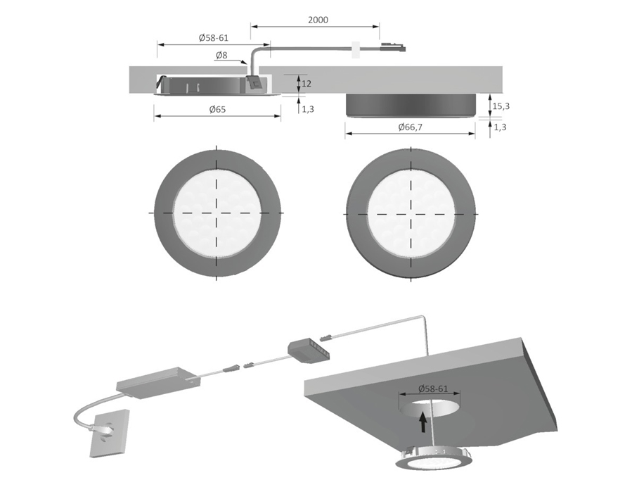Lampada LED EcoPower Flood 