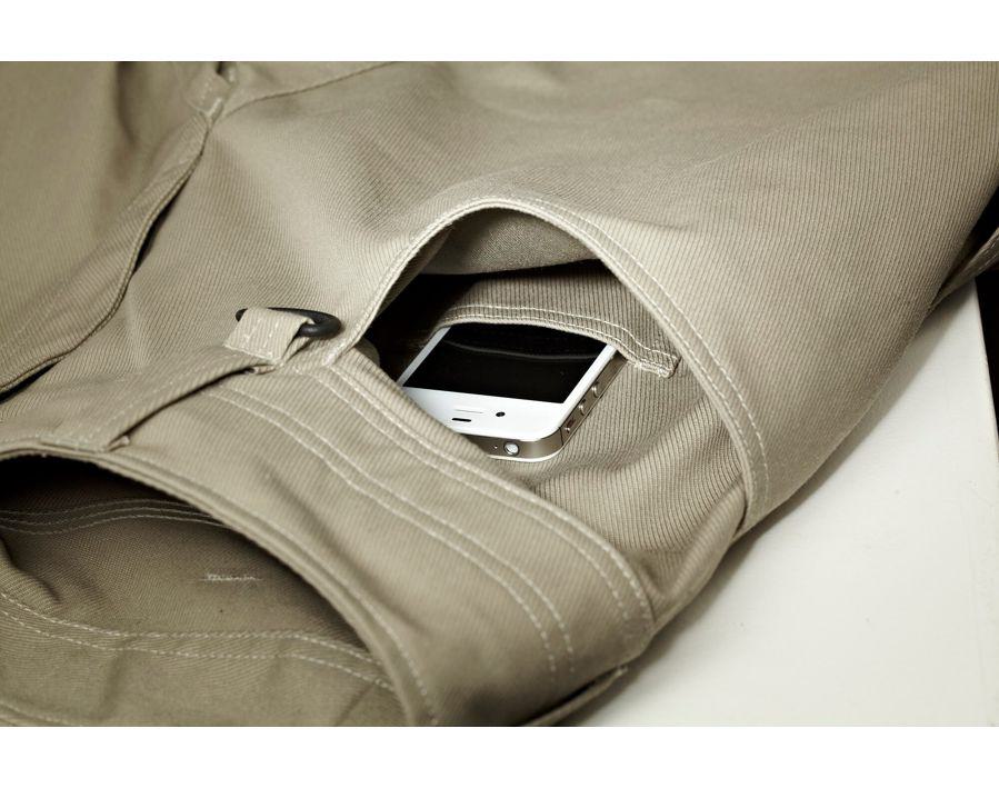 Pantaloni con tasche porta-ginocchiere UNIQUE blu navy scuro/blu royal