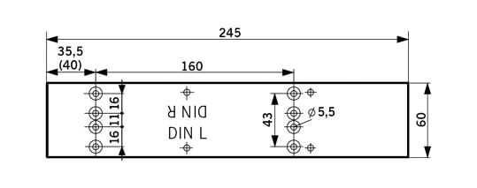 Piastra di montaggio 8380 per TS 83