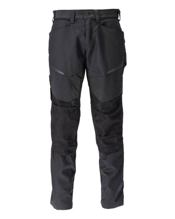 Pantaloni con tasche porta-ginocchiere CUSTOMIZED nero