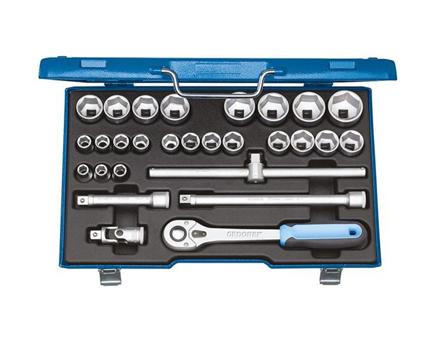 Sechskant-Steckschlüssel-Garnitur 1/2"