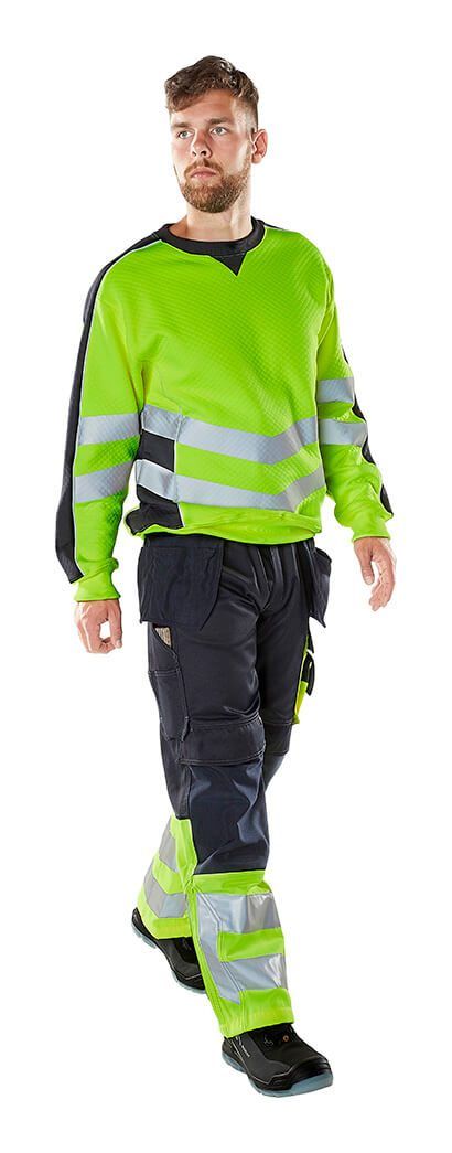 Felpa SAFE SUPREME hi-vis giallo/nero