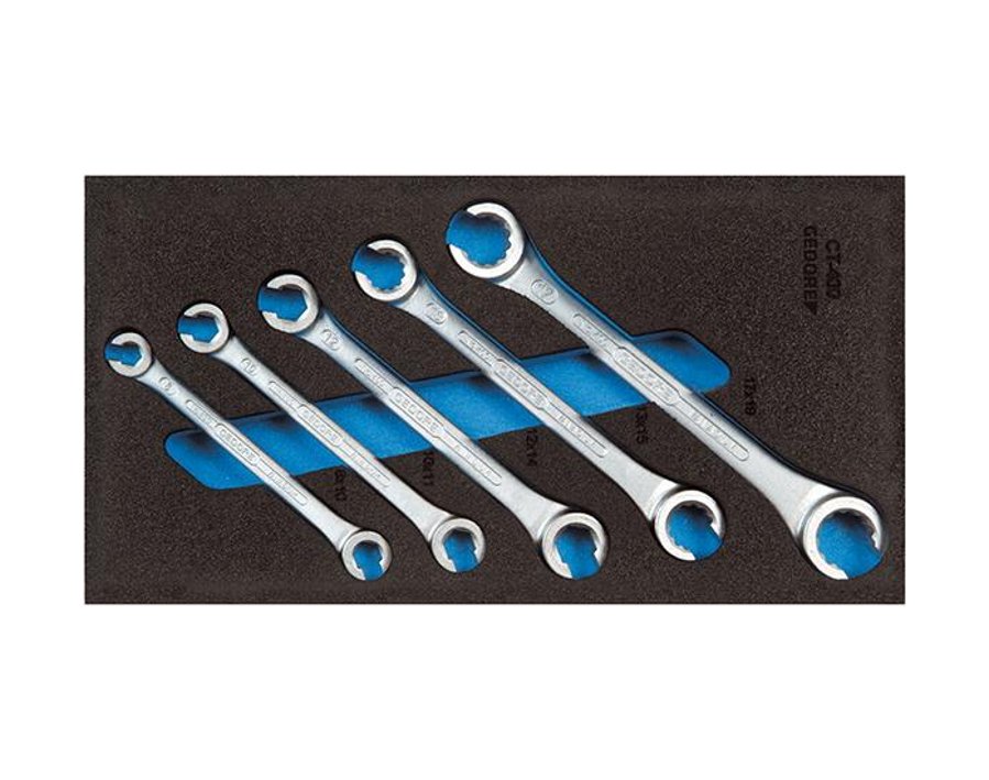 Werkzeugmodul Doppelringschlüssel, 5-teilig, Modul 1/3