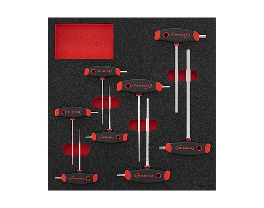 Werkzeugmodul Sechskant-Schraubendreher mit T-Griff, 8-teilig, Modul 2/3
