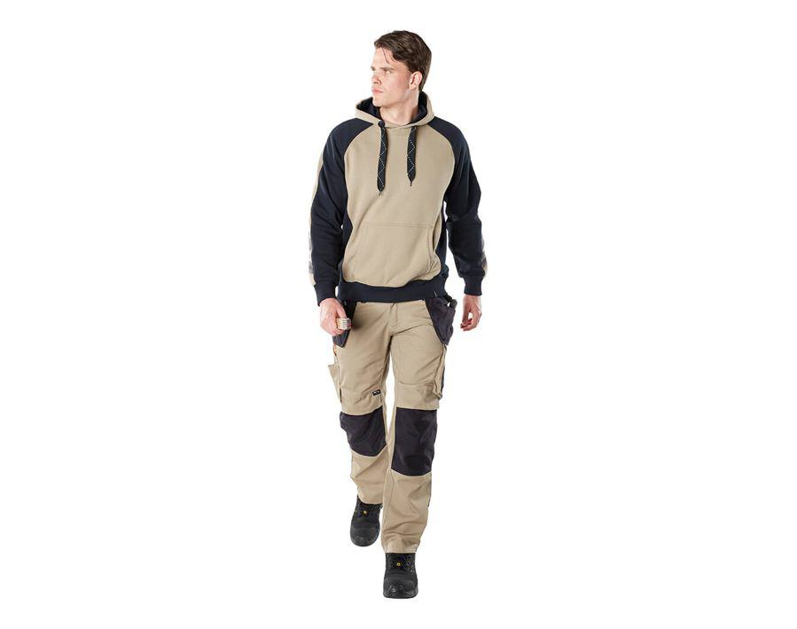 Felpa con cappuccio UNIQUE nero/antracite scuro