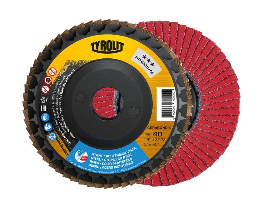 Fächerschleifscheibe, Keramikkorn