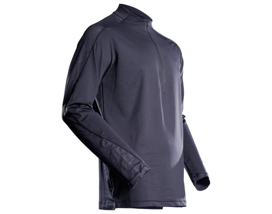 Maglietta, a maniche lunghe, con mezza cerniera CUSTOMIZED blu navy scuro