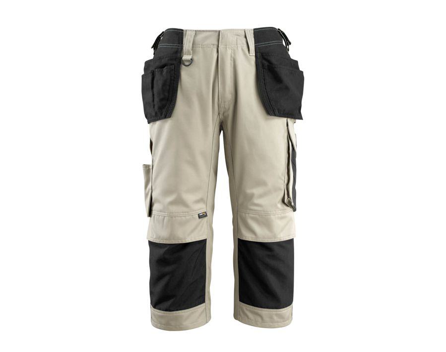 ¾ Pantaloni con tasche esterne UNIQUE kakichiaro/nero