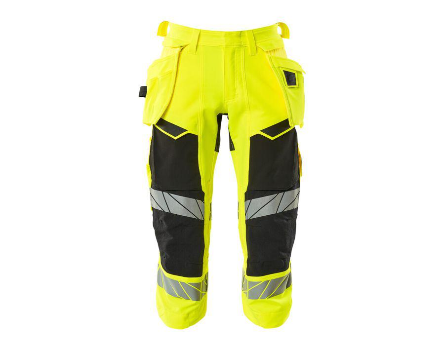 ¾ Pantaloni con tasche esterne ACCELERATE SAFE hi-vis giallo/nero