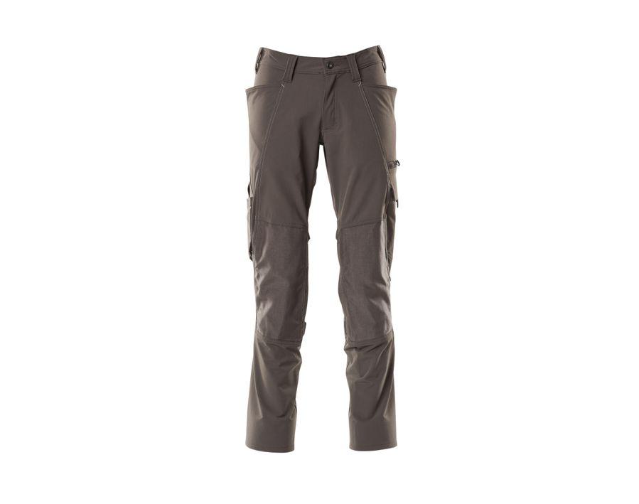 Pantaloni con tasche porta-ginocchiere ACCELERATE antracite scuro
