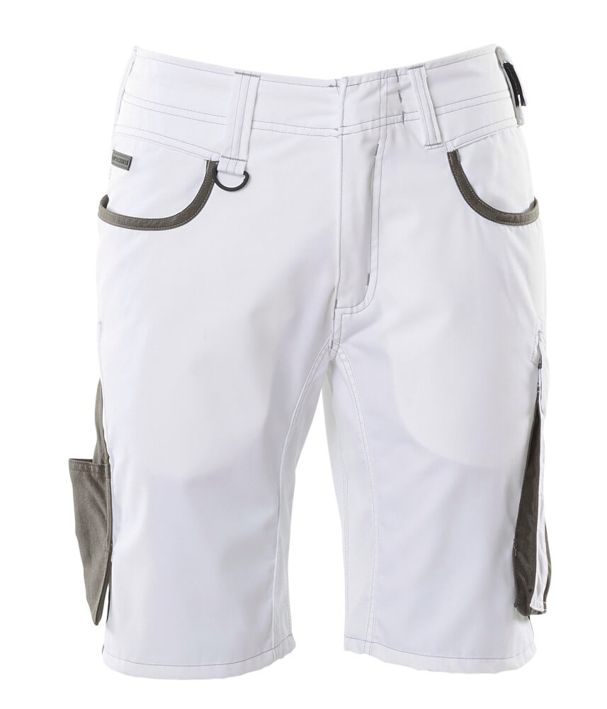 Pantalone corto UNIQUE bianco/antracite scuro