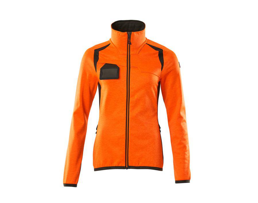 Maglione in pile con chiusura lampo ACCELERATE SAFE hi-vis arancio/antracite scuro