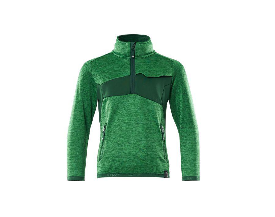 Maglione in pile da bambino ACCELERATE verde prato/verde