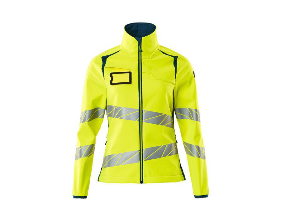 Giacca Softshell ACCELERATE SAFE hi-vis giallo/petrolio scuro