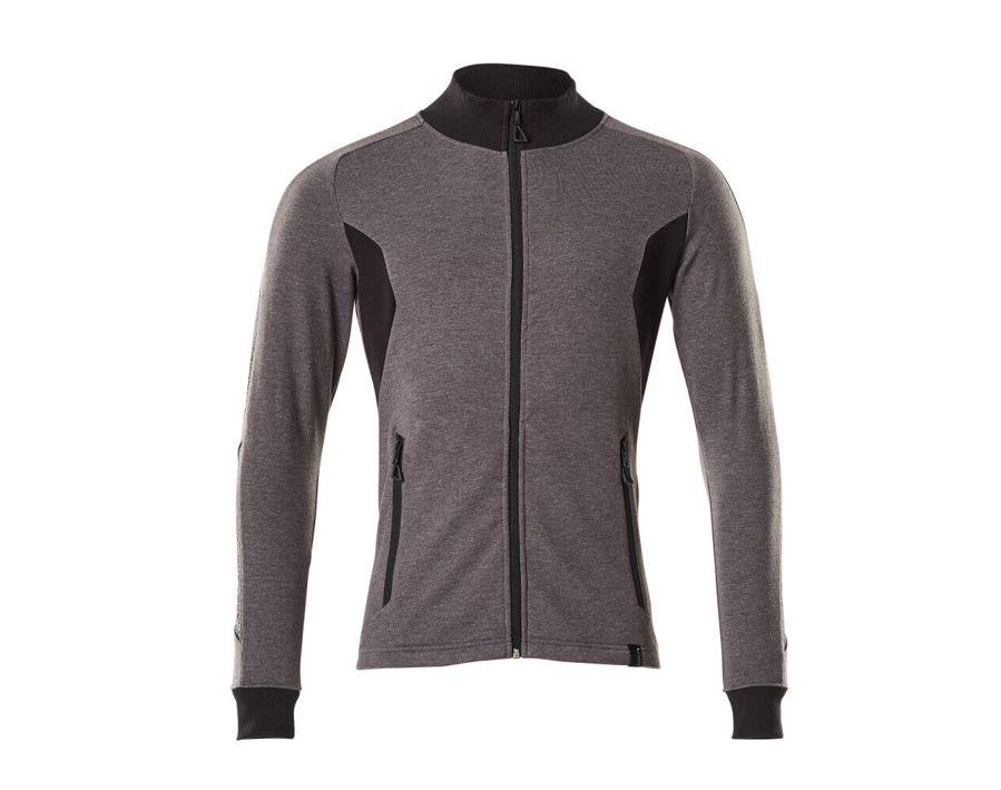 Felpa con chiusura lampo ACCELERATE antracite scuro/nero