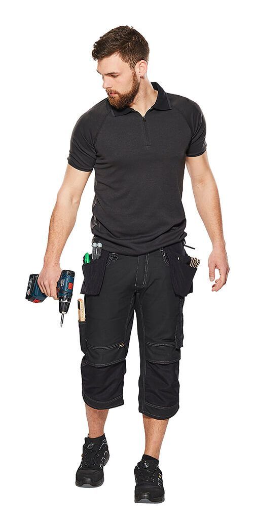 ¾ Pantaloni con tasche esterne UNIQUE nero