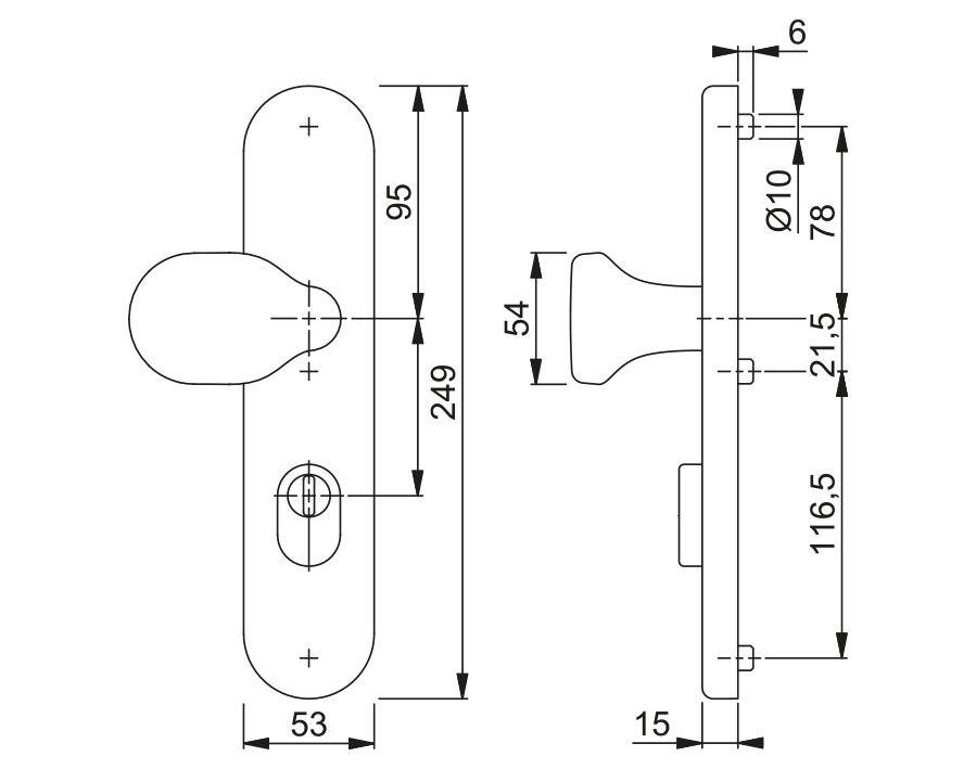 Guarnitura di sicurezza serie Verona E86G/3332ZA/3310/1800Z 