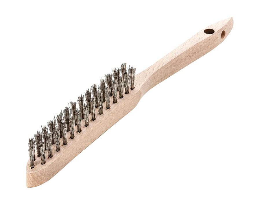 Drahthandbürste, rostfreier Stahldraht, gewellt