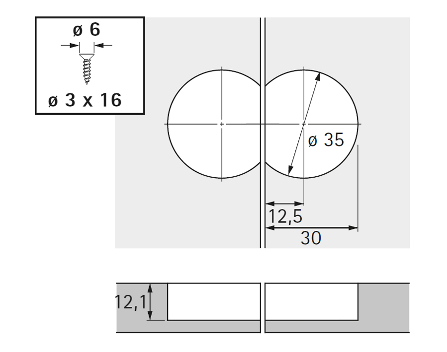 Cerniera per ribalte Markant 11
