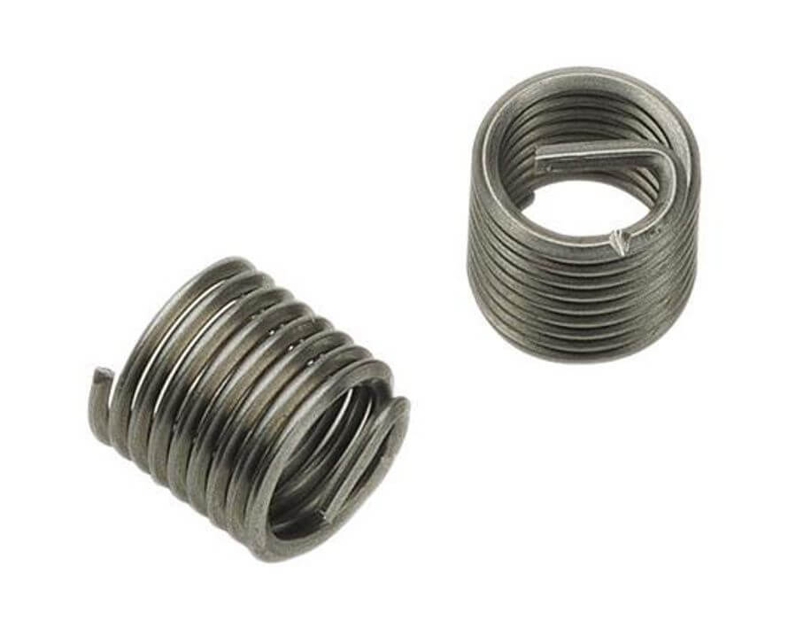 Gewindeeinsatz-Standard, frei durchlaufend aus rostfreiem Stahl, 2,0xD