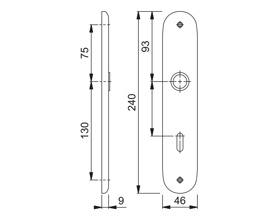 Coppia placche mod. 273P