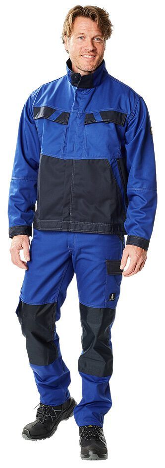 Pantaloni con tasche porta-ginocchiere LIGHT blu royal/blu navy scuro