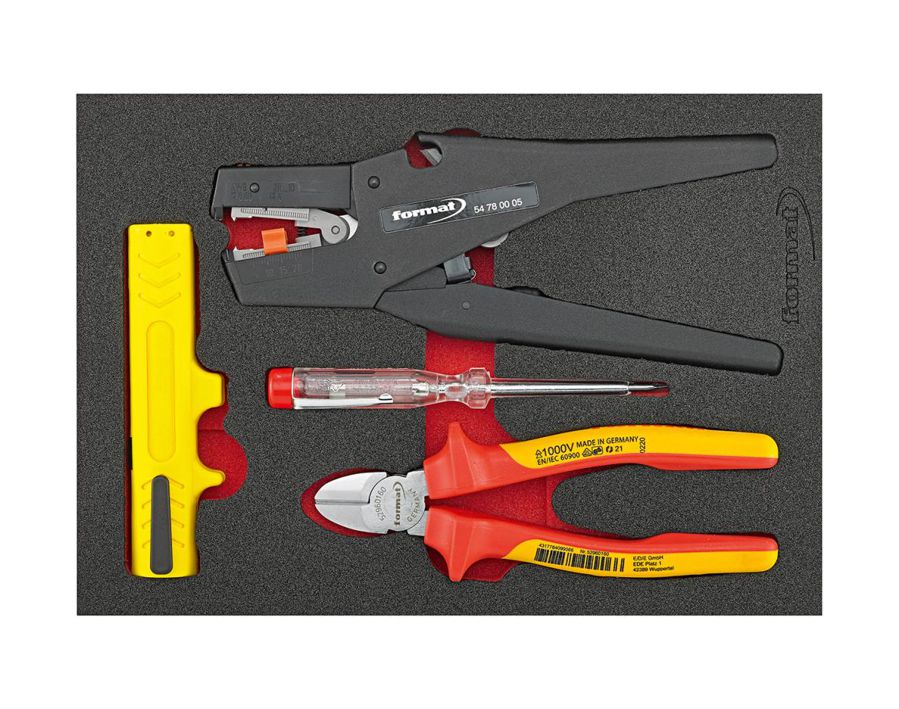 Werkzeugmodul Abisolieren, 4-teilig, Modul 2/9