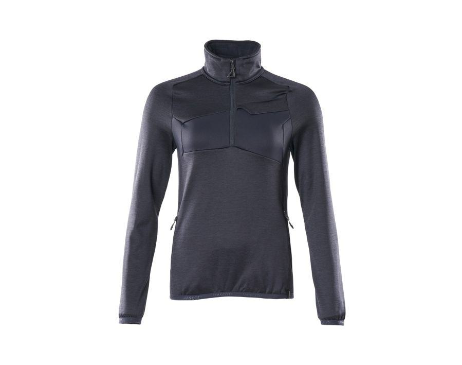 Maglione in pile con mezza cerniera ACCELERATE blu navy scuro