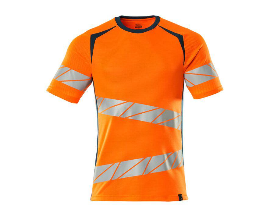 Maglietta ACCELERATE SAFE hi-vis arancio/petrolio scuro
