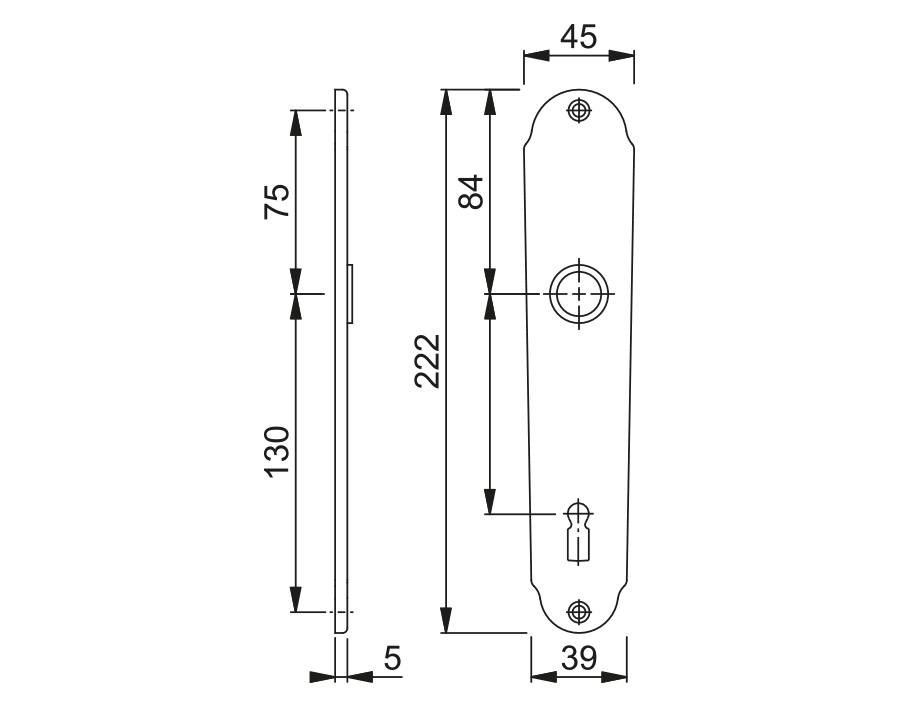 Coppia placche serie Merano M2021