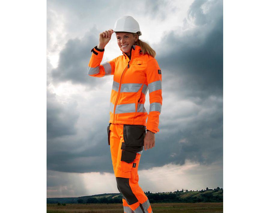 Pantaloni con tasche esterne SAFE SUPREME hi-vis giallo/blu navy scuro