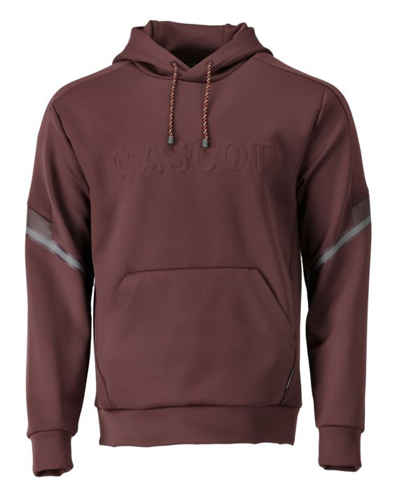 Felpa con cappuccio in pile CUSTOMIZED bordeaux