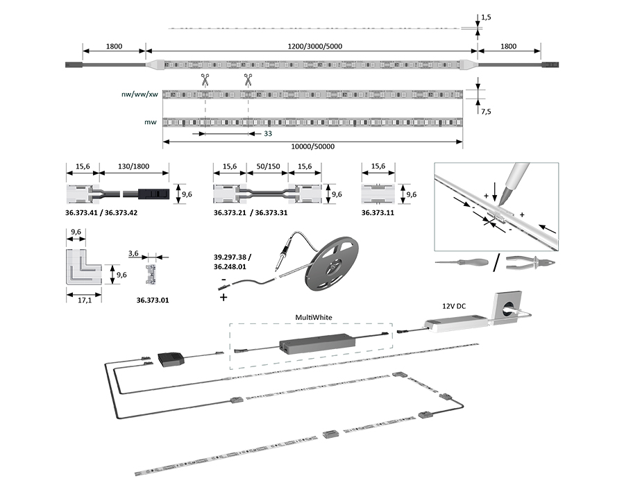Striscia LED Versa Inside 1200 