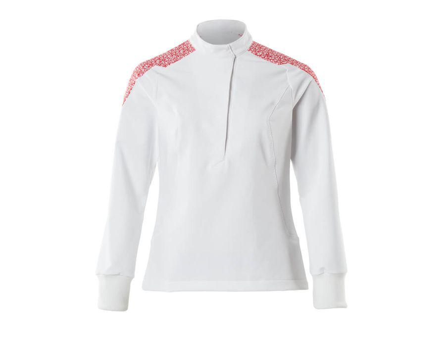Casacca FOOD & CARE bianco/rosso