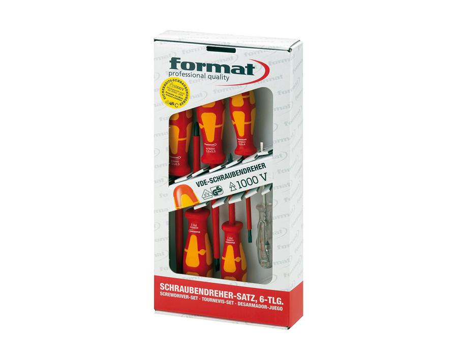 VDE-Schraubendreher-Satz, Schlitz/PH 1; 2