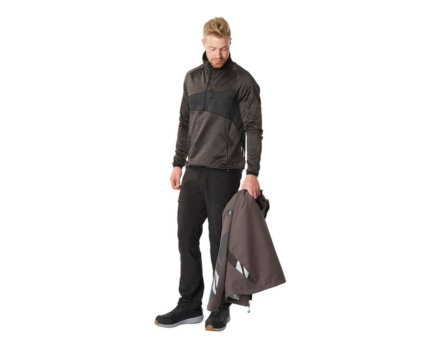 Maglione in pile con mezza cerniera ACCELERATE blu navy scuro
