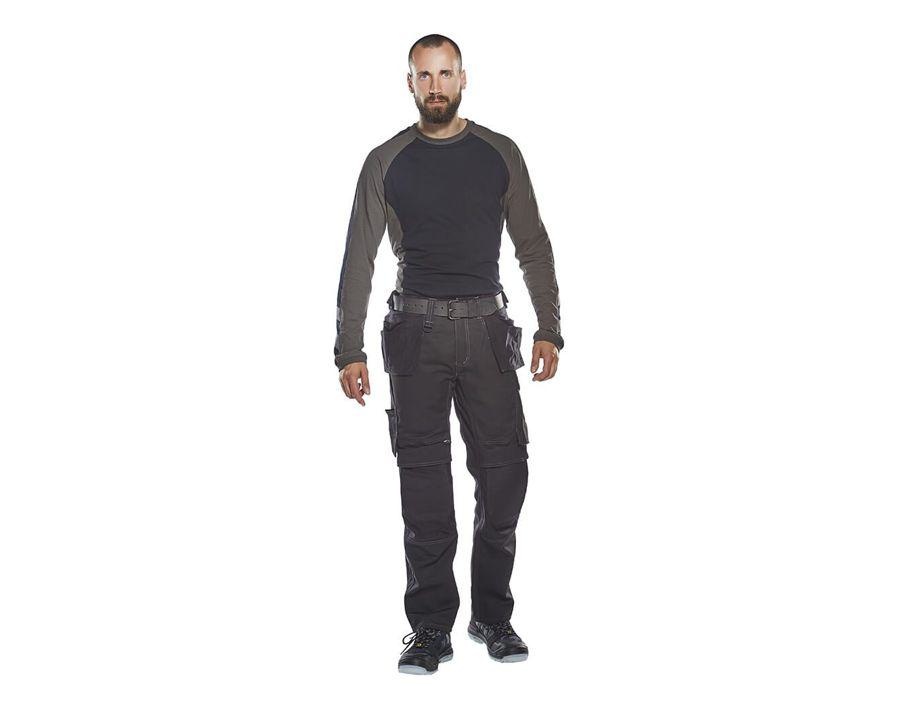 Pantaloni con tasche esterne UNIQUE nero