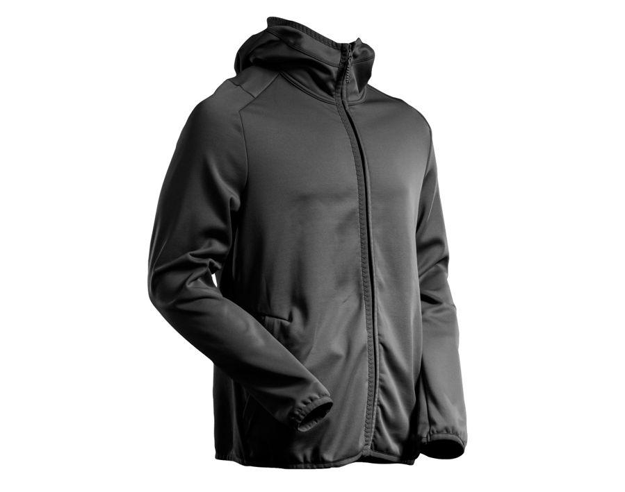 Maglione in pile con cappuccio CUSTOMIZED nero