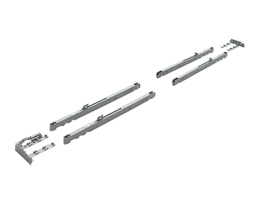 Kit TopLine XL ammortizzazione Silent System per ante esterne a scorrimento superiore Kit TopLine XL ammortizzazione Silent System per ante esterne a scorrimento superiore